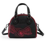 Von Dutch  Crossbody Bowling Bag Flying Eye Black Red Two Tone Y2K New With Tags Photo 7