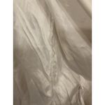 ZARA Shaw Lapel Ruched 3/4 Sleeve White Lightweight Blazer , XL Photo 8