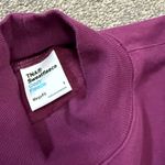 Aritzia TNA Sweatfleece Cozy Fleece Mock Neck Sweatshirt size 1 Mega Fit Maroon Photo 3