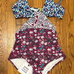 Somedays Lovin NWT  REVOLVE be wild one piece cutout floral swimsuit multi size M Photo 0