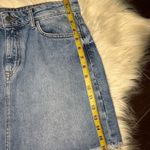 ZARA Floral Embroidered Denim Skirt sz Medium Photo 6