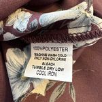 Full Moon Segura Short Sleeve Tie Waist Maternity Blouse Light Purple Floral 2X Size undefined Photo 10