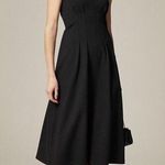 J.Crew Nadia Dress in Ponte Black Seamed Darted Size Small NWT Photo 0
