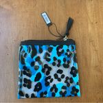 Sephora  Small Cheetah Pouch PVC Blue and Black Cat New With Tags Photo 3