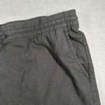 Old Navy  Pants Womens XXL Black Linen Blend Cropped Pants Drawstring Waist Photo 5