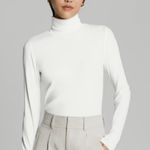 Everlane NWT  supima micro rib white turtleneck XXS‎ Photo 0