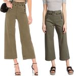 ALC Frank ALC pierce twill sailor pant in army green wide‎ leg women’s size 2 (small flaw) Photo 1