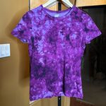 Lands' End  Women's Short Sleeve Shaped Cotton Rib Crewneck Tee Purple Size XS Photo 0