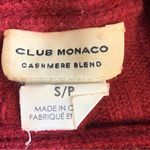 Club Monaco  Red Cashmere Turtleneck‎ Ribbed Sweater with Pockets Size S Photo 7