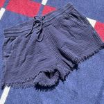 Aerie  faded navy blue frayed drawstring shorts 
Women’s S small Photo 0