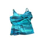 Lands' End Teal and Beige Adjustable Strap Top Photo 1