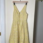 Moulinette Soeurs Yellow Sleeveless V-Neck Midi Dress Photo 3