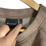 Richer Poorer Women’s Tie Die Crew Neck Sweatshirt Brown/White M Brown Size M Photo 3