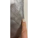 ZARA  Top Womens Small Silver Metallic Strapless Sweetheart Bodycon Side Zip Photo 2