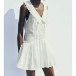 ZARA  babydoll embroidery mini dress  Photo 3