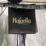 Rafaella Capris Pants White With Blue And Tan Floral Super Cute Sz 8 Photo 2