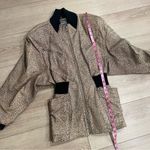 American Vintage Vintage Michael Hoban North Beach Leather Cheetah Leopard Jacket Size M Photo 4