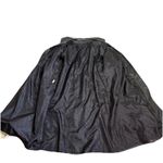 VTG Leather Trench Coat Long Jacket Women Leathercraft Process Belted‎ Retro Black Size undefined Photo 4