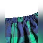 Aerie  Pleated Plaid Mini Skirt Green/Blue Small Photo 3