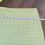 Ann Taylor LOFT sweater lime green 3/4 sleeve 100% Cotton women’s size L Photo 11