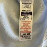 Marks & Spencer Cotton Crewneck Ribbed Knit Blue Soft Cozy SZ 42 # 1224 Photo 9