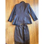 VINTAGE Escada Margaretha Ley Skirt Suit Womens 34 Silk Wool Brown Jacquard 90s Size undefined Photo 9