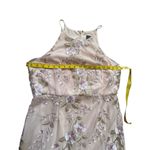 Adrianna Papell  Blush Floral Embroidered Halter Gown - Size 12 Photo 4
