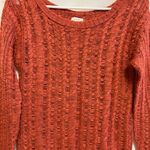 Aerie Burnt Orange Wool/Alpaca Blend Fuzzy Sweater Size XS Photo 2