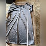 Gibson Latimer  Crushed Velvet Silver Dress Size Medium Photo 6