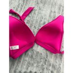 Arizona Jeans Arizona Bikini Top Womens M Pink Push Up Padded Triangle Halter Wrap Ties Swim Photo 3