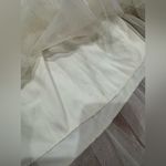 Soho Apparel  Elegant Cream High-Low Skirt Photo 6