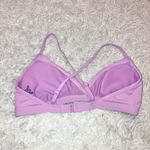 prAna Speckle Rib Knit Bikini Top Violet Mist Purple Size XS Photo 3