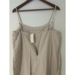 Entro NWT Abercrombie Fitch Button Front Dress Tan Linen Cotton Blend M Tall Skort MT Photo 8