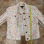 Vintage Lauren by Ralph Lauren Floral Denim Jacket Pink Size M Photo 3