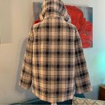 Hutch  Anthropologie Plaid Jacket Blue Women’s S Small Lined Hooded EUC Photo 3