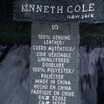 Kenneth Cole leather pants Size 10 Black Photo 4