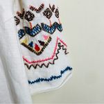 Sundance Embroidered Swing Dress Size M Cream Boho Folk Style Long Sleeve White Size M Photo 5