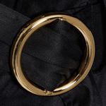 frame denim FRAME Black Cropped Twill Jumpsuit Size Medium Photo 7