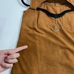 ATM Anthony Thomas Melillo 100% Leather Suede Dress in Cognac Size 4 Tan Photo 12