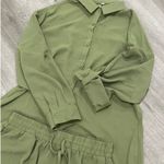 Green 2 piece long sleeves lounge set Size M Photo 2