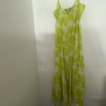 A/X Armani Exchange High Low Dress in Lime and White eco viscose rare size 6 Green Photo 4