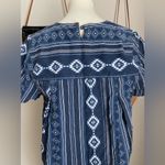 Vintage Japanese Atorih House Blue Western Dress, Size M/L Size M Photo 6