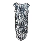 Jennifer Lopez JLO Plus Midi DRESS 1X Women's Snakeskin Print Side Zip Mob Wife Photo 1