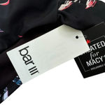 Bar III Tropical Escape Floral Print Hipster Bikini Swim Bottoms Black Size M Photo 7