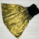 Laura Ashley Vintage  gold holographic color shifting velvet dress 8 iridescent Photo 0