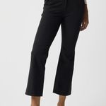 J Crew Factory women’s Kelsey flare pant cropped dress pant black Size 10P NWT Photo 0
