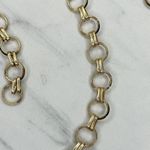 Gold Tone Open Hoop Metal Chain Link Belt Decorative O Ring One Size ✨ Photo 9