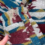 Stoic Aztec Western Print Shirt Jacket Shacket Women's Size XLarge Brown Photo 6