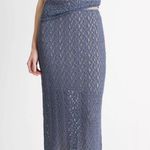 Vince Cream Floral Smocked Skirt Photo 5