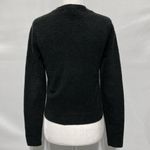 & Other Stories & Other Stories Fuzzy Knit Long Sleeve Crewneck Sweater Black Size Small Photo 9